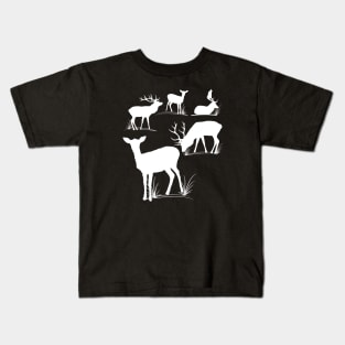 roe deer, stag, wild animal, hunting, hunter, forest Kids T-Shirt